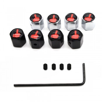 1Set Car Styling Zinc Alloy Anti-theft Middle Finger Style Car Tire Valve Caps Wheel Tires Tire Stem Air Cap Airtight Covers