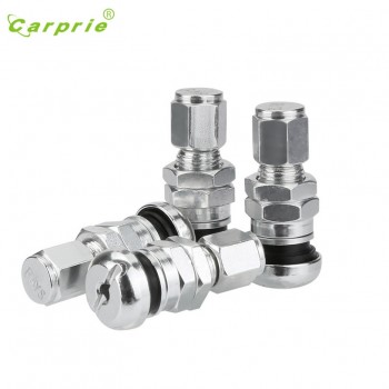 Dropship Hot Selling 4pcs Set Bolt-in Aluminum Car Tubeless Wheel Tire Valve Stems With Dust Caps Gift Jul 12