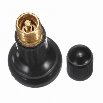 5PCS Black Rubber TR-414 Snap-in Car Wheel Tyre Tubeless Tire Tyre Valve Stems Dust Caps Wheels Tires Parts Car Auto Accessories