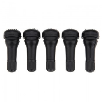 5PCS Black Rubber TR-414 Snap-in Car Wheel Tyre Tubeless Tire Tyre Valve Stems Dust Caps Wheels Tires Parts Car Auto Accessories