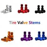 Car-styling 4pcs Set Bolt-in Aluminum Car Tubeless Wheel Tire Valve Stems With Dust Caps car-styling car accessories    tires