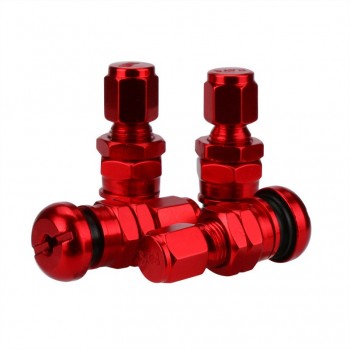 Car-styling 4pcs Set Bolt-in Aluminum Car Tubeless Wheel Tire Valve Stems With Dust Caps car-styling car accessories    tires