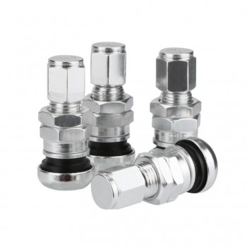 Car-styling 4pcs Set Bolt-in Aluminum Car Tubeless Wheel Tire Valve Stems With Dust Caps car-styling car accessories    tires