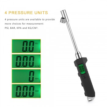 AOZBZ High-precision Digital Manometer Tire Pressure Gauge High-quality Dual Head Digital Display Tire Pressure Monitoring