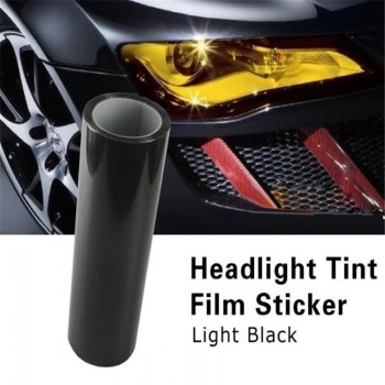 1pc Car Headlight Taillight Fog Lamp Tint Film Sticker Light Black 40cm x 140cm High Quality Durable Waterproof DIY Decals