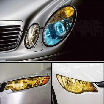 1pc Car Headlight Taillight Fog Lamp Tint Film Sticker Light Black 40cm x 140cm High Quality Durable Waterproof DIY Decals