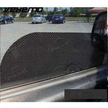 Vehemo 2Pcs Car Window Sun Shade Cover Block Static Cling Shield Screen Black