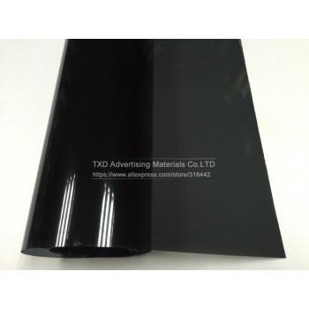 Premium VLT 20% 50x300CM/Lot Black Car Window Tint Film Glass 1 PLY Car Auto House Commercial Solar Side window Tint film