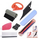 EHDIS 8pcs Vinyl Film Car Wrap Window Tints Tools Kit Car Sticker Glue Remover Turbo Squeegee Ice Scraper Cutter Knife Blade