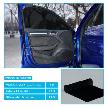 60x100/1.52x30m 5%VLT Car Window Nano Ceramic Tint Film Glass 2PLY Car Auto House Commercial Solar Protection Summer