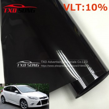 Cheapest Black Window Tint Film Glass1.52*12M Roll 2 PLY Tinting Protection UV+Insulation Car Side Window Tint Film5%10%15%20%