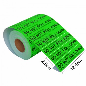 EHDIS Car Stickers DO NOT ROLL DOWN  Warning Label Window Safety Mark Reflective Tape Stickers Vinyl Film Automobiles Warn