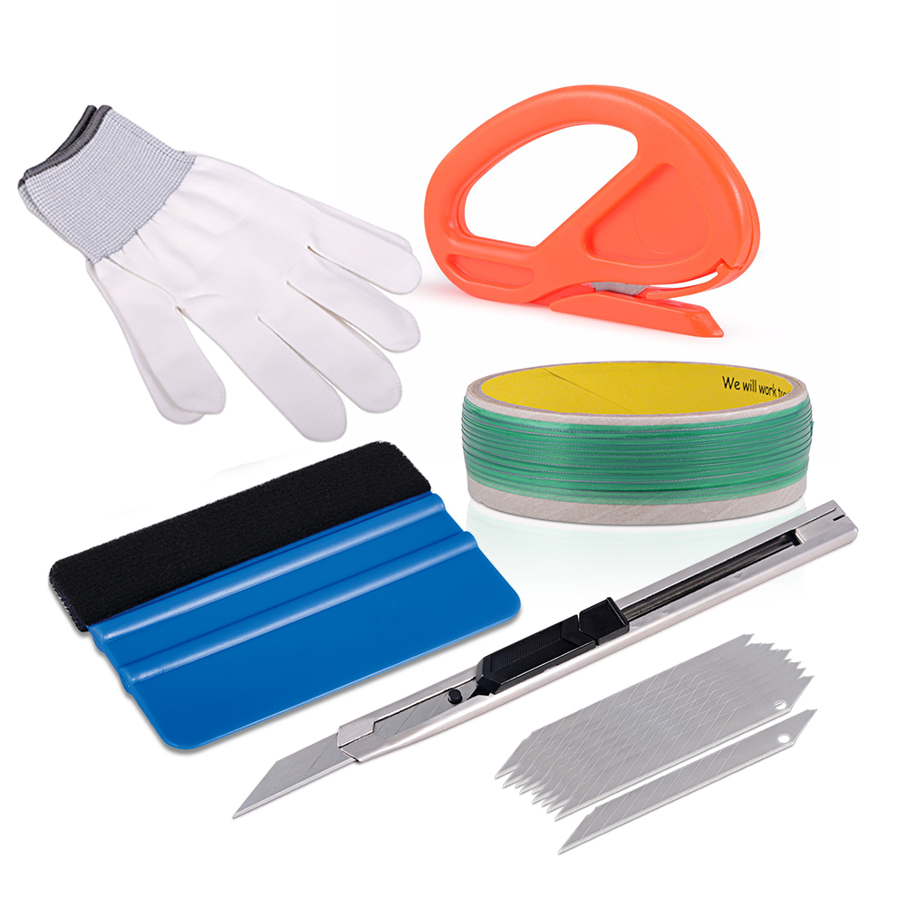 EHDIS 500CM Knifeless Tape Design Line Vinyl Film Car Wrap Tools Kit Sticker Squeegee Cutter knife Auto Window Foil Tint Tool