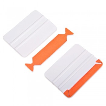 EHDIS 20pcs Suede Edge Felt With White Card Squeegee Scraper Vinyl Film Car Wrap Cleaning Tools Window Tinting Sticker Tools