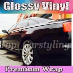 Gloss BLACK Vinyl Car Wrap Film With Air release PROTWRAPS Shiny piano Glossy Vehicle Wrapping Covering 1.52x30m/Roll (5ftx98ft)