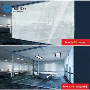 1345X1460mm Smart PDLC Film White to Opaque Switchable Glass Film Tint Film with 50w Powersupply with Remote Control