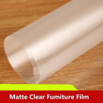 1.52x0.5m Self Adhesive Car Sticker Solid Furniture Film Clear Matte Kitchen Table Marble Desktop Protective Vinyl