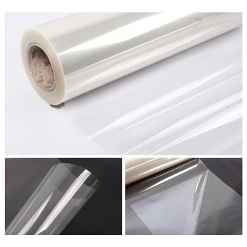 50x500cm/20x16ft Transparent Table Sticker Gloss Tablecloth 2mil Home Furniture Protection Clear Film Vinyl