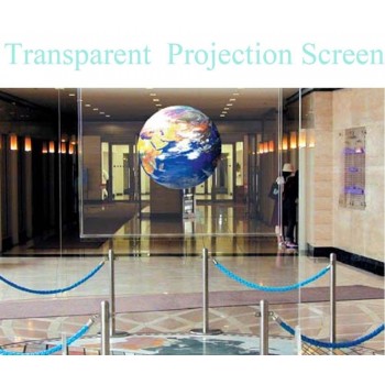 1.52x0.5m/60x20 Self Adhesive Holographic Rear Projection Screen Material Film Project Image Videos Display Stickers