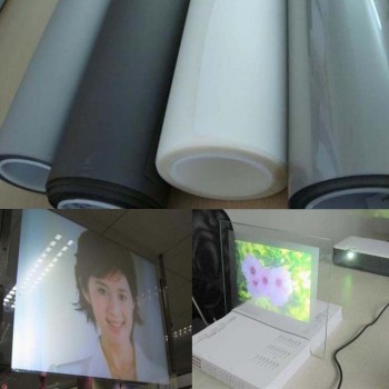 1.52x0.5m/60x20 Self Adhesive Holographic Rear Projection Screen Material Film Project Image Videos Display Stickers