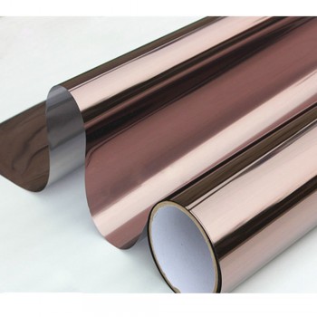 70x1000cm Solar Bronze Silver Window Tint Film One Way Vision Reflective Pravicy Window Film