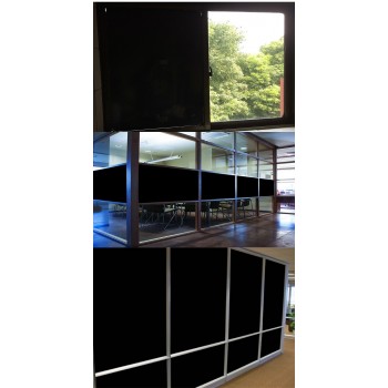 1.52*30M Black Opaque High Privacy Solar tint film building window stickers