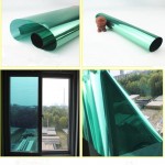 13%VLT 20inch x 5ft/ 50x152cm Reflective Green Silver Commercial Tints 2Mil Thickness