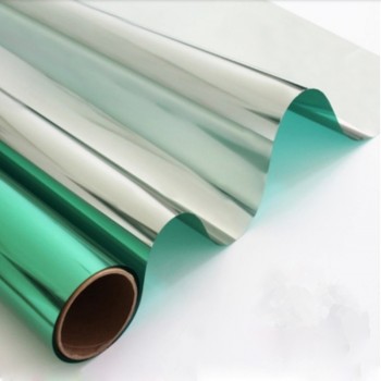 13%VLT 20inch x 5ft/ 50x152cm Reflective Green Silver Commercial Tints 2Mil Thickness