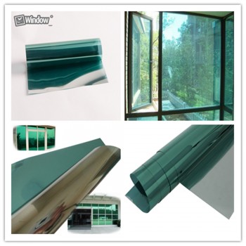 13%VLT 20inch x 5ft/ 50x152cm Reflective Green Silver Commercial Tints 2Mil Thickness