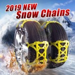 6pcs TPU Snow Chains set Universal Car Suit Tyre Winter Roadway Safety Tire Chains Snow Climbing Mud Ground Anti Slip