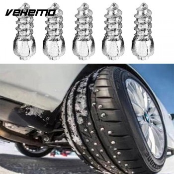 100Pcs Winter Car Anti Slip Steel Screw Stud Wheel Tire Snow Nail Spike New