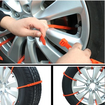 POSSBAY Universal 10Pcs Anti-skid Truck Car Mud Snow Chain Car Wheel Belt Winter Non Slip Tires Accessories Anti Slip Tyre Chain