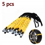 5pcs Auto Car Tire Anti-skip Snow Chains TPU Beef Tendon Durable Car SUV Winter Safe Driving Belt For Ice Snow Sand Mud Road