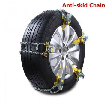 1PC Auto Anti-skid Steel Chains Car Skid Belt Snow Mud Sand Tire Clip-on Chain