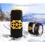 3x TPU Snow Chains Universal Car Suit 165-265mm Tyre Winter Roadway Safety Tire Chains Snow Climbing Mud Ground Anti Slip