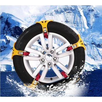 3x TPU Snow Chains Universal Car Suit 165-265mm Tyre Winter Roadway Safety Tire Chains Snow Climbing Mud Ground Anti Slip