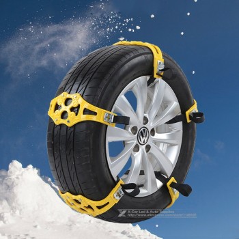 4Pcs/Lot Universal TPU Snow Chains Car Suit 165-265mm Tyre Winter Roadway Safety Tire Chains Snow Climbing Mud Ground Anti Slip