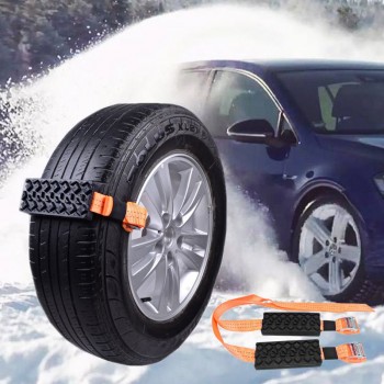 New 2PCS Tire Chain Strap Snow Chain Rubber Nylon Anti-Skid Wheel Automobile Saloon Car Non-slip Accessories 2019