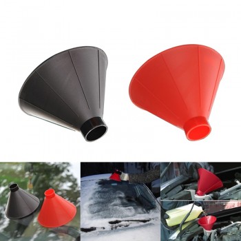 Multifunction Car Windshield Snow Shoveling Brush Fuel Funnel Cone Glass Snow Remover Deicing Tool Car Rearview Mirror Scraper