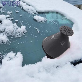 wupp Scrape A Round Magic Cone-Shaped Windshield Ice Scraper Snow Shovel Tool+Funnel Black Dec3 Drop Ship