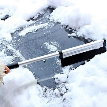 Retractable Handle Snow Shovel Snow Brush Car Cleaning Winter Car Auto Ice Scraper Car SUV Truck Rotatable Brush Car Acessorie