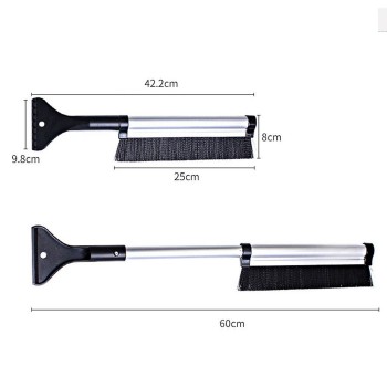 Retractable Handle Snow Shovel Snow Brush Car Cleaning Winter Car Auto Ice Scraper Car SUV Truck Rotatable Brush Car Acessorie