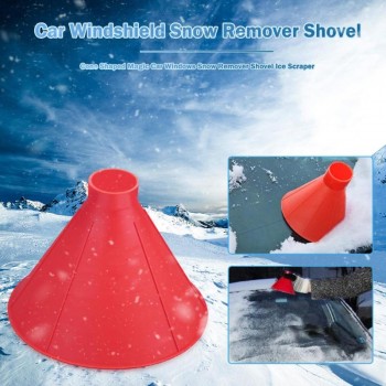 1pcs Magic Auto Car Magic Ice Scraper Vehicle Window Windshield Funnel Snow Remover Deicer Cone Deicing Tool For Drop Shipping