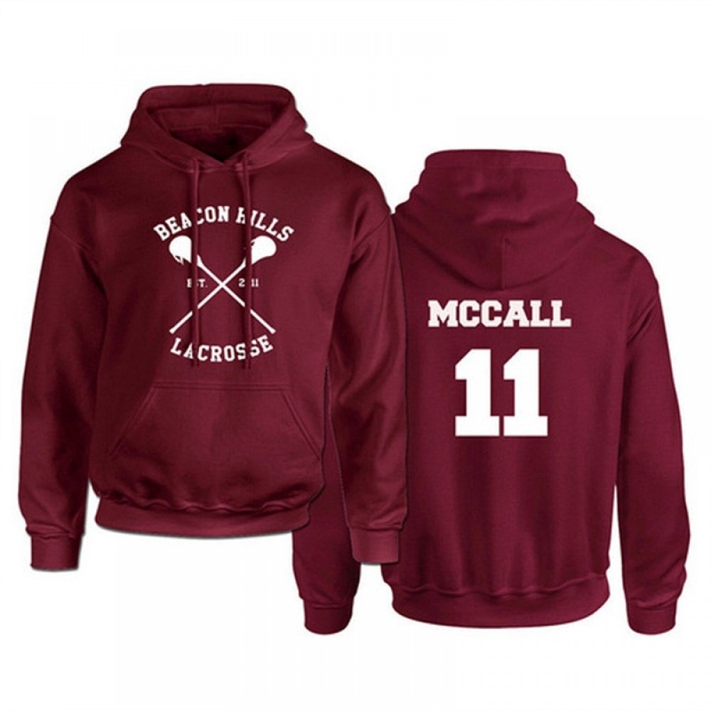 Teen Wolf Sweatshirts Men Women Casual Red Warm Pullover Stilinski Lahey McCall Printed Mens Hoodies Hip Hop Streetwear Clothes