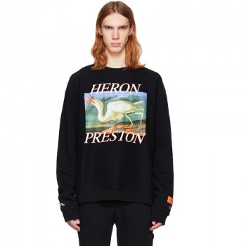 2018 Xieruis Heron Preston Heron Printed Women Men Hoodies Sweatshirts Hiphop Streetwear Men Sweatshirt Pullover Winter Fleece