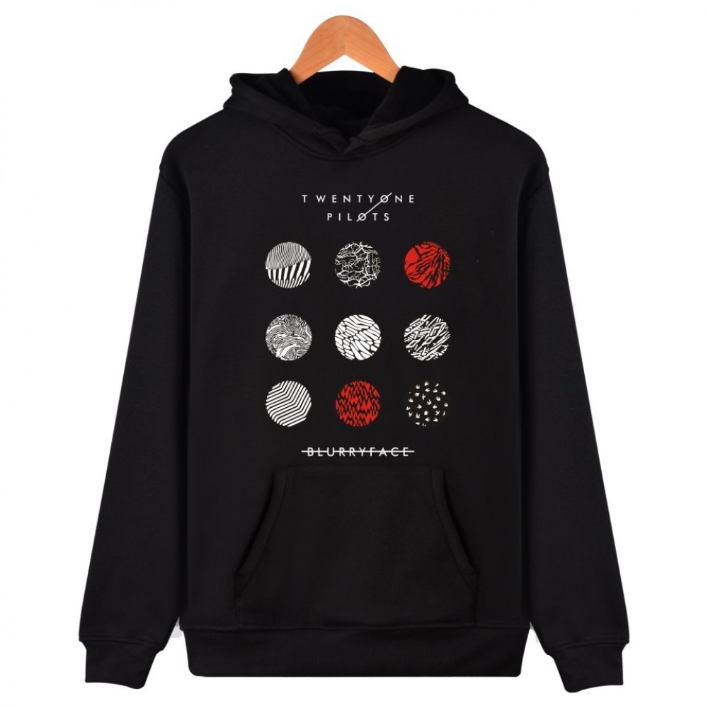 Men Women Hoodies Long Sleeve Cotton Sweatshirt Twenty one Pilots Letter Pattern Music Style Hip Hop Hoodie Male Casual Hoodies