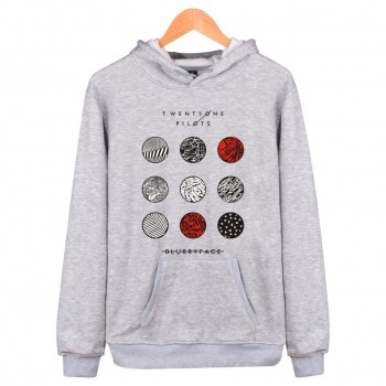 Men Women Hoodies Long Sleeve Cotton Sweatshirt Twenty one Pilots Letter Pattern Music Style Hip Hop Hoodie Male Casual Hoodies