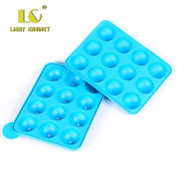 12 Hole Silicone Cake Pop Mold Ball Shaped Die Mold Silicone Lollipop Chocolate Cake Baking Ice Tray Stick Tool