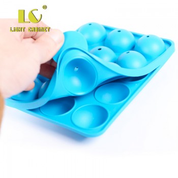 12 Hole Silicone Cake Pop Mold Ball Shaped Die Mold Silicone Lollipop Chocolate Cake Baking Ice Tray Stick Tool