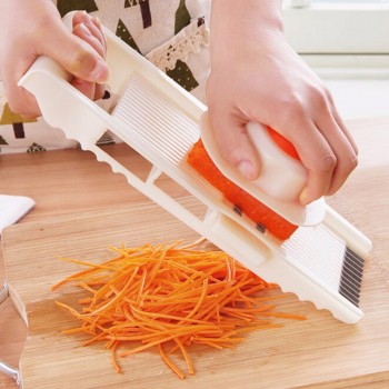 5 In 1 Multifunction Stainless Steel Vegetable Grater Slicing Mandoline Vegetable Cutter Adjustable Carrot Grater Onion Dicer